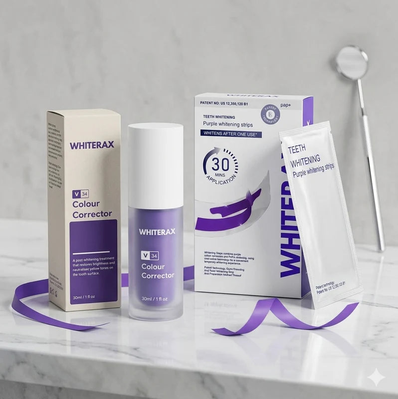 Whiterax Bandes Blanchissantes + V34 Colour Corrector Duo